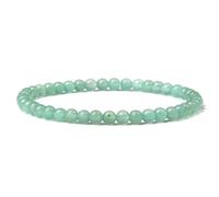 RubyTint Natural Stone Bracelet with Green Aventurine for Women and Men - Hand-Strung 4mm Stretch Crystal Beaded Bracelet, Gemstone Yoga Jewelry for Friendship, Harmony, and Gift Giving