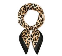 RubyTint Women's Square Satin Scarf, 70x70cm, Floral Print, Aqua Bloom | Premium polyester satin, silky & lightweight. Versatile: headscarf, neck scarf, hair band, bag accessory