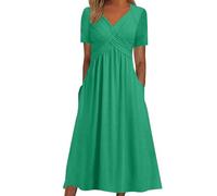 Ruched Dresses for Women Hawaiian Dress up for Women Beach Outfits Arabic Rainbow Dress Cotton Nightie Purple Party Boho Jumpsuit Irregular Maxi Beach Coverups