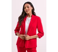 Ruched Sleeve Blazer Dorothy Perkins Red 18