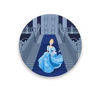 Ruchen Absorbent Drink Coasters Set Cinderella Runs Away Fairy Tale Ceramic Decor Round Cup Mat Pad Set 1PCS