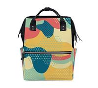 Ruchen Mummy Bag Backpack Diaper Bag Creative Artistic Colorful Abstract High-Capacity Nappy Backpacks Maternity Bag 40cm