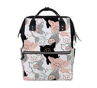 Ruchen Mummy Bag Backpack Diaper Bag Cute Pigs Image High-Capacity Nappy Backpacks Maternity Bag 40cm