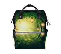Ruchen Mummy Bag Backpack Diaper Bag Green Fantasy Magic Forest Road High-Capacity Nappy Backpacks Maternity Bag 40cm