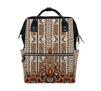 Ruchen Mummy Bag Backpack Diaper Bag Ornate Grace Vintage Baroque High-Capacity Nappy Backpacks Maternity Bag 40cm