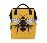 Ruchen Mummy Bag Backpack Diaper Bag Yellow Cartoon Honey Bee High-Capacity Nappy Backpacks Maternity Bag 40cm