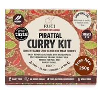RUCI Pirattal Curry Kit | Authentic Sri Lankan Curry Kit with Spices, Curry Paste & Coconut Milk | Meal for 4 + Free Rice | Bold, Peppery, Spicy Flavour | Great Taste Winner