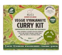 RUCI Viyanjanaye Sri Lankan Vegetable Curry Kit | Authentic Spices, Curry Paste & Coconut Milk Powder | Meal Kit for 4 with Sri Lankan Easy-Cook Rice | 100% Natural | Vegan Friendly | Premium Gift Box