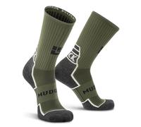 Ruck Socks, Merino Wool Tactical Boot Socks for Military, Rucking, Hiking, and Outdoor Adventures, USA-Made Crew Socks, Army Green, Large