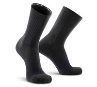 Ruck Socks, Merino Wool Tactical Boot Socks for Military, Rucking, Hiking, and Outdoor Adventures, USA-Made Crew Socks, All Black, Large