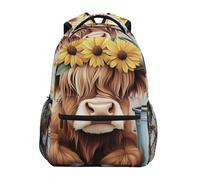 Rucksack Highland Cow Bucket Pack Back For Laptop | Backpacks Men and Women Daypack Casual School Bag For School Travel Student