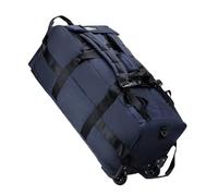 Rucksack with Wheels 80L Rolling Duffle Bag with Wheels 31" Heavy-Duty Foldable Travel Duffel Water-Resistant Wheeled Luggage with Shoulder Strap(Blue)