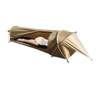 Rucksackzelt, Zelt kleines Packmaß, Zweimannzelt und Einmannzelt - ultraleichtes 1-Personen Campingzelt 230×76 cm aus PU3000/PU4000 Oxford mit Aluminium-Stangen & Windleine, ideal Outdoor-Abenteuer