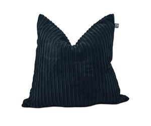 rucomfy Beanbags Corduroy Bean Bag Square Floor Cushion with Filling & Washbag - Machine Washable Adults Extra Large Pillow Cushion & Seating - Living Room & Bedroom Furniture - 68 x 68cm (Navy)