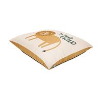 rucomfy Beanbags Kids Large Square Floor Cushion Bean Bag. Perfect for Chidrens Bedroom or Play-room. Giant Plush Pillow for Child with Filling. Machine Washable - 70 x 70cm (Safari Friends Lion)
