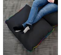 rucomfy Beanbags Rucomfy Gaming Footstool Bean Bag - Led Pouffe For Gaming