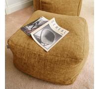 rucomfy Beanbags rucomfy Indoor Bean Bag Ottoman - Weave Pouffe Footstool in Mustard rucomfy Beanbags Mustard