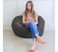 rucomfy Beanbags Jumbo Cord Kids Mini-Slouch Bean Bag Chair - Childrens Bedroom Playroom Furniture and Fun Decor. Beanbag Arrives with Filling and