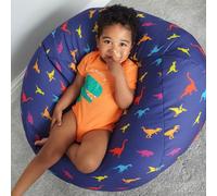 rucomfy Beanbags Rucomfy Indoor Dinosaur Pattern Kids Classic Bean Bag - Soft Comfortable Chair