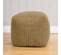 rucomfy Beanbags rucomfy Cube Beanbag - Jumbo Cord Caramel, Brown