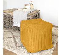 rucomfy Beanbags rucomfy Cube Beanbag - Jumbo Cord Mustard, Yellow