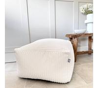 rucomfy Beanbags rucomfy Indoor Large Ottoman Pouffe - Jumbo Cord Bean Bag Footstool in Ivory rucomfy Beanbags Ivory