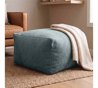 rucomfy Beanbags rucomfy Indoor Large Ottoman Pouffe - Plush Velora Bean Bag Footstool in Pale Blue rucomfy Beanbags Pale Blue