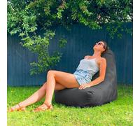 rucomfy Beanbags Rucomfy Indoor Or Outdoor Adults Water Resistant Grey Beanbag Chair