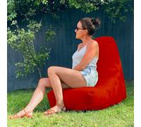 rucomfy Beanbags Rucomfy Indoor Or Outdoor Adults Water Resistant Red Beanbag Chair