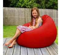 rucomfy Beanbags Rucomfy Indoor Or Outdoor Adults Water Resistant Slouchbag - Red Beanbag Chair