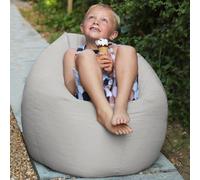 rucomfy Beanbags Rucomfy Indoor Or Outdoor Kids Water Resistant Beanbag - Platinum Classic Beanbag