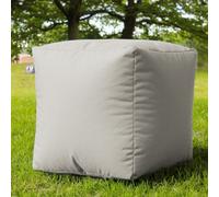 rucomfy Beanbags rucomfy Cube Bean Bag - Indoor/Outdoor - Platinum Grey, Grey