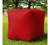 rucomfy Beanbags Rucomfy Indoor Or Outdoor Water Resistant Cube Beanbag Footstool