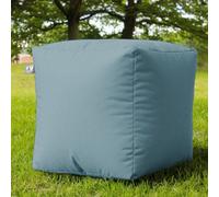 rucomfy Beanbags Rucomfy Indoor Or Outdoor Water Resistant Cube Beanbag Footstool