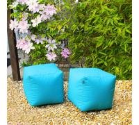 rucomfy Beanbags Rucomfy Indoor Or Outdoor Water Resistant Cube Beanbag Footstool