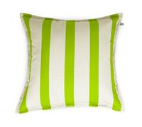rucomfy Beanbags Rucomfy Indoor Or Outdoor Water Resistant Cushion - 45X45Cm Olive Green Striped Scatter Pillow