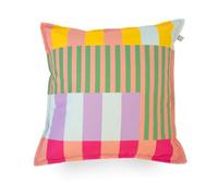 rucomfy Beanbags Rucomfy Indoor Or Outdoor Water Resistant Cushion - 45X45Cm Printed Block Design Scatter Pillow