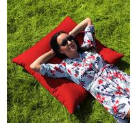 rucomfy Beanbags rucomfy Floor Cushion Beanbag - Indoor/Outdoor Red, Red