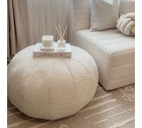 rucomfy Beanbags Rucomfy Indoor Snug Oat Pouffe - Comfortable Bean Bag Footstool