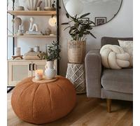 rucomfy Beanbags rucomfy Indoor Snug Pouffe - Comfortable Bean Bag Footstool in Burnt Orange rucomfy Beanbags Burnt Orange