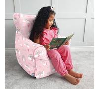 rucomfy Beanbags Rucomfy Indoor Unicorn Castle Kids Bean Bag Chair - Soft Comfortable Seat
