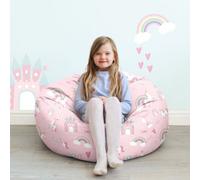 rucomfy Beanbags Rucomfy Indoor Unicorn Pattern Kids Classic Bean Bag - Soft Comfortable Chair