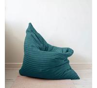 rucomfy Beanbags Rucomfy Jumbo Cord Bean Bag Floor Cushion - Indoor Versatile Teal Seat
