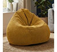 rucomfy Jumbo Cord Slouchbag Beanbag Mustard