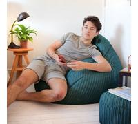 rucomfy Beanbags Rucomfy Jumbo Cord Teal Slouchbag - Indoor Classic Bean Bag For Adults