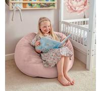 rucomfy Beanbags Rucomfy Kids Indoor Classic Slouchbag - Velvet Pink Bean Bag Chair