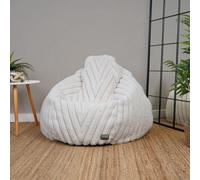 rucomfy Beanbags Rucomfy Ribbed Faux Fur Adults Slouchbag - Soft, Stylish Bean Bag Seat