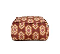 rucomfy Beanbags Rucomfy Velora Square Floor Cushion Beanbag - Large Ikat Pattern Pouffe Seat
