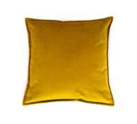rucomfy Beanbags Rucomfy Velvet 45X45Cm Cushion - Mustard Soft Decorative Throw Pillow