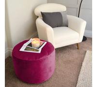 rucomfy Velvet Pouffe - Pink